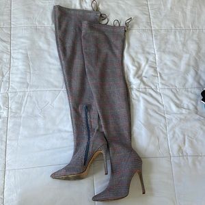 Forever 21 thigh high heeled boots